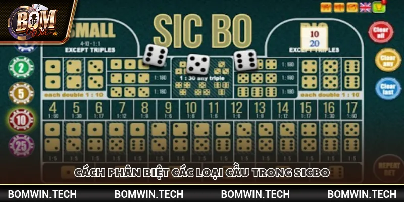 Cách phân biệt các loại cầu trong Sicbo